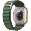 Išmaniojo laikrodžio Apple 4/5/6/7/8/SE/Ultra nailoninis dirželis, Žalios spalvos, 42/44/45/49mm