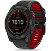 Tech-Protect laikrodžio apyrankė IconBand Pro Garmin fenix 3/5X/3HR/5X Plus/6X/6X Pro/7X, juoda/raudona
