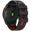 Tech-Protect laikrodžio apyrankė IconBand Pro Garmin fenix 3/5X/3HR/5X Plus/6X/6X Pro/7X, juoda/raudona