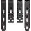 Išmanusis laikrodis Tech-Protect laikrodžio dirželis Smooth Garmin fenix 5/6/6 Pro 22mm, juodas