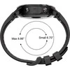 Išmanusis laikrodis Tech-Protect laikrodžio dirželis Smooth Garmin fenix 5/6/6 Pro 22mm, juodas