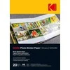 „Kodak“ nuotraukų lipdukų popierius, A6, blizgus, 20 lapų