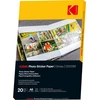 „Kodak“ nuotraukų lipdukų popierius, blizgus, 120 g/m², A6x20 (3510652)