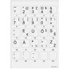 Kolm Lovi Minipicto klaviatūra sticker KB-EU-01GRY, pilkas/juodas