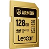 Atminties kortelė Lexar 128GB SDXC ARMOR Gold UHS-II U3, nerūdijančio plieno, IP68 (280/210 MB/s)