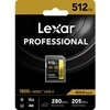 Atminties kortelė LEXAR PRO 1800X SDXC U3 (V60) UHS-II R270/W180 512GB