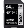 Atminties kortelė Lexar memory card SDXC 64GB Professional 1667x U3 V60 250MB/s