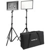 Nanlite lumipad 25 led 2 šviesos rinkinys su stovu ir maišeliu