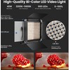 Sieninis šviestuvas „Neewer 660“ dviejų spalvų LED šviestuvų rinkinys, dvi lempos, 40 W, 3200–5600 K