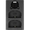 Dviejų kanalų įkroviklis Newell DL-USB-C skirtas LP-E6