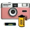 Rožinė Novocolor Swiss+Go 35mm Analog Camera Rožinė (incl. Film, Case & Baterija)
