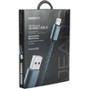 Omega kabelis microUSB Jeans 1m, mėlynas (44200)