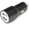Omega automobilinis įkroviklis 2xUSB 2100mA metalinis, juodas (43342)