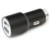 Omega automobilinis įkroviklis 2xUSB 2100mA metalinis, juodas (43342)