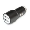 Omega automobilinis įkroviklis 2xUSB 2100mA metalinis, juodas (43342)