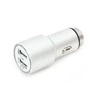 Omega automobilinis įkroviklis 2xUSB 2100mA Metalas, sidabras (43344)