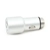 Omega automobilinis įkroviklis 2xUSB 2100mA Metalas, sidabras (43344)
