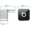 Wireless car adapter OTTOCAST Mini Cube T3 sidabrinis