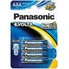 Panasonic Evolta AAA LR03 Baterijos Alkaline Elementai 4vnt