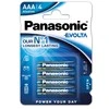 Panasonic Evolta AAA LR03 Baterijos Alkaline Elementai 4vnt