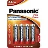 Elementai Panasonic PRO (AA) 4 vnt. (Nekraunama)
