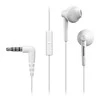 Į ausis įstatomos ausinės su mikrofonu Panasonic RP-TCM55E-W, Baltos
