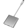 PLATINET medijos šakotuvas USB-C 3.2 GEN1 5GB/S 3IN1 HDMI 4K USB-A 3.2 USB-C PD 100W ALUMINUM [46241]