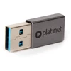 Adapteris USB Platinet USB-A - USB-C Sidabrinė (PMMA9050)