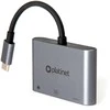 USB-C šakotuvas Platinet 3in1 (PMH9991T) (1xHDMI 4K; 1xUSB-C; 1xUSB 3.2)