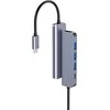PLATINET medijos šakotuvas USB-C į 4x USB-A 3.2 GEN1 + 1x USB-C PD 100W 5in1 aliumininis [46235]