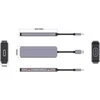 PLATINET medijos šakotuvas USB-C į 2X USB-A 3.2 GEN2 + 2X USB-C 3.2 GEN2 + USB-C PD 100W 5IN1 ALIUMINIS [46237]