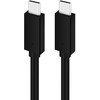 USB kabelis Platinet "USB-C (Type-C) to USB-C (Type-C)" (5A) juodas 1M