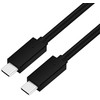 USB kabelis Platinet "USB-C (Type-C) to USB-C (Type-C)" (5A) juodas 2M