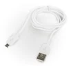 Platinet kabelis microUSB 1m, baltas