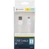 Platinet kabelis microUSB 1m, baltas
