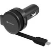 Įkroviklis automobilinis Platinet su MicroUsb laidu (1xUSB 2.4A) juodas