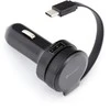 Įkroviklis automobilinis Platinet su Type-C laidu (1xUSB 2.4A) juodas
