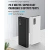 Platinet maitinimo blokas 10000mAh PD QC LED, baltas