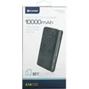 Platinet maitinimo blokas 10000mAh Audinys Braided LiPo 2.1A, tamsiai pilkas (44385)