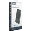 Platinet maitinimo blokas 10000mAh Audinys Braided LiPo 2.1A, tamsiai pilkas (44385)