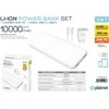 Išorinė baterija PLATINET 10000mAh PMPB10W705, baltos sp.