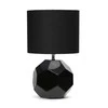 Lampa stołowa Platinet PLATINET STALINĖ LEMPA E27 25W KERAMINIS KUBINIS PAGRINDAS 1,5 M KABELAS Juodas [45672]