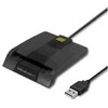 Qoltec išmaniųjų kortelių skaitytuvas + USB-C adapteris SCR0634