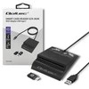 Qoltec smart card reader + USB-C adapter SCR-0636