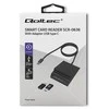 Qoltec smart card reader + USB-C adapter SCR-0636