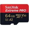 Sandisk atminties kortelė Micro SDXC 64GB Extreme Pro + adapteris