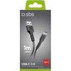 SBS cable USB - USB-C 1m, juodas