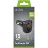 FM Siųstuvas - SBS Dvigubas USB Įkrovimas 15 W
