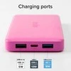 SBS išorinė baterija 10.000 mAh, 2 USB 2.1A, rožinė