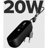 SBS power bank PD20 5000mAh, juodas